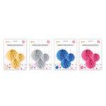 Honeycomb Hanging Decoration 3pk-EACH