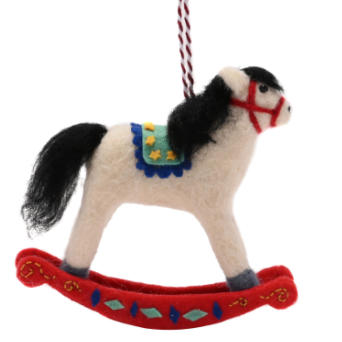 WOOL HORSE HANGING