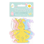 Easter Felt Hanging Bunnies 8pk