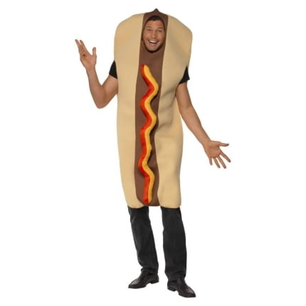 Giant Hot Dog Costume, Brown, with Tabard