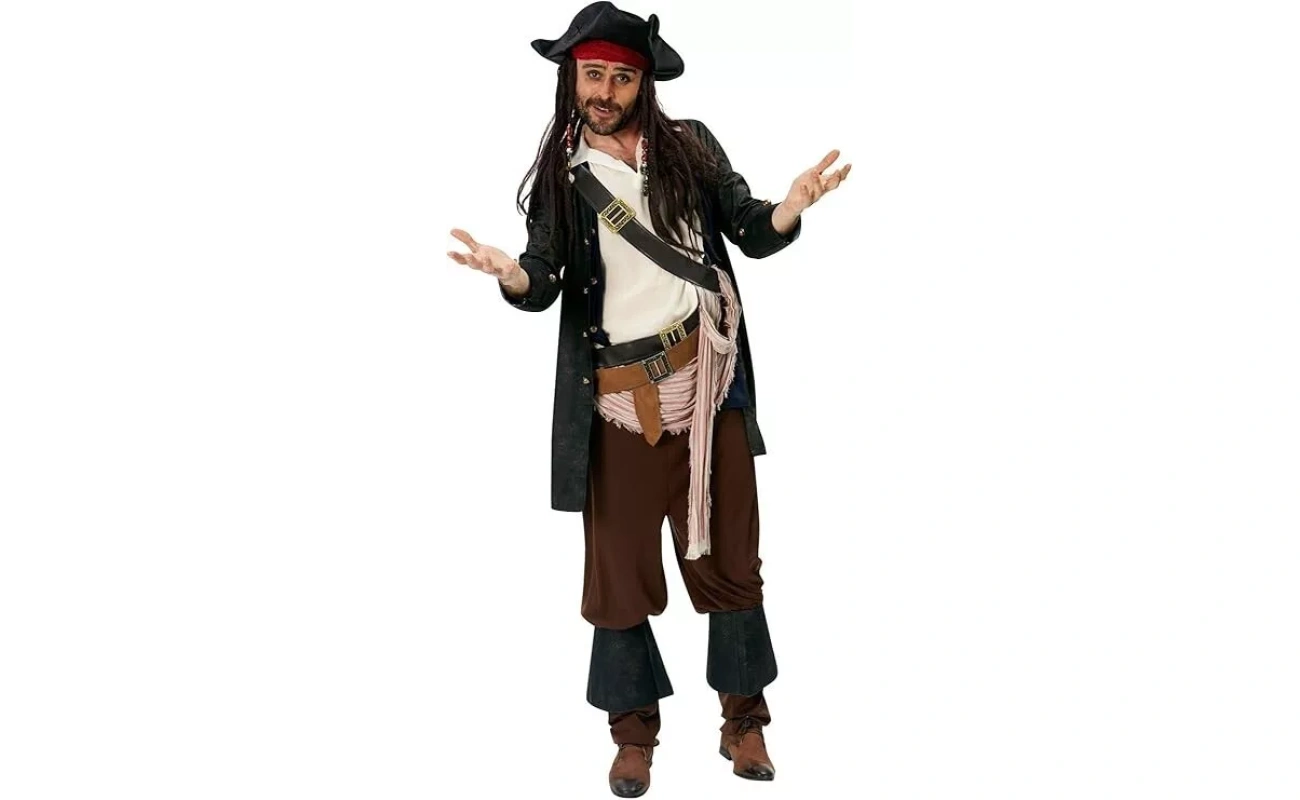 Disney Pirates Caribbean RUBIES GRAND HERITAGE Jack Sparrow Fancy Dress Costume