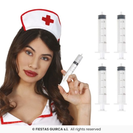Bag of 4 syringes, 12 cm