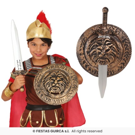 Child shield 29 cm and sword 48 cm