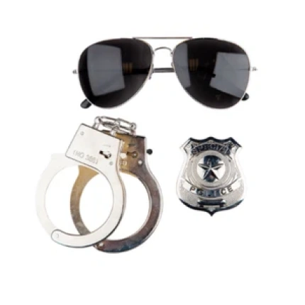 Instant Cop Set - Shades, Badge & Handcuffs