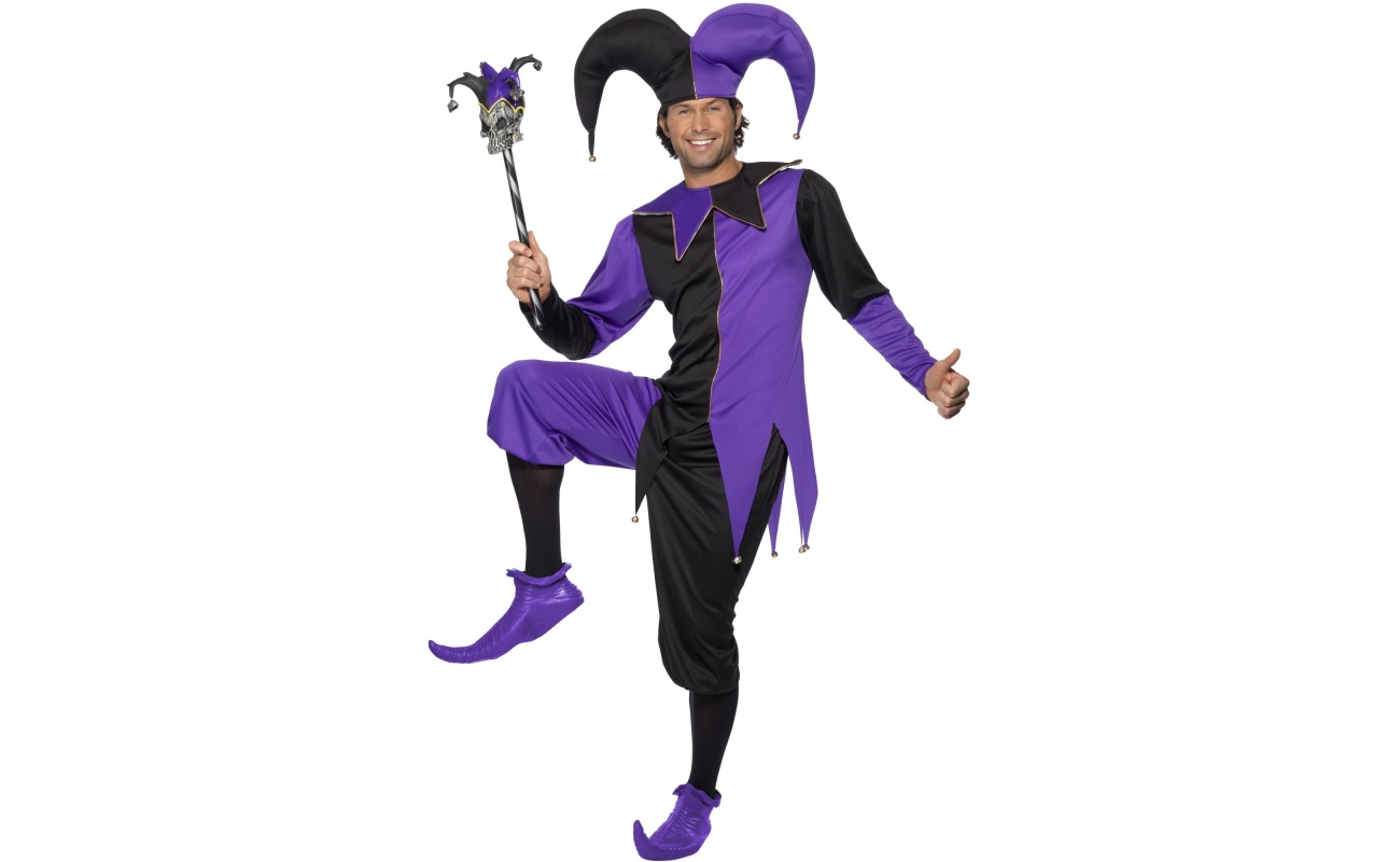 Medieval Jester Costume, Purple