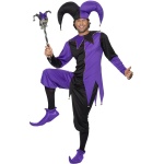 Medieval Jester Costume, Purple
