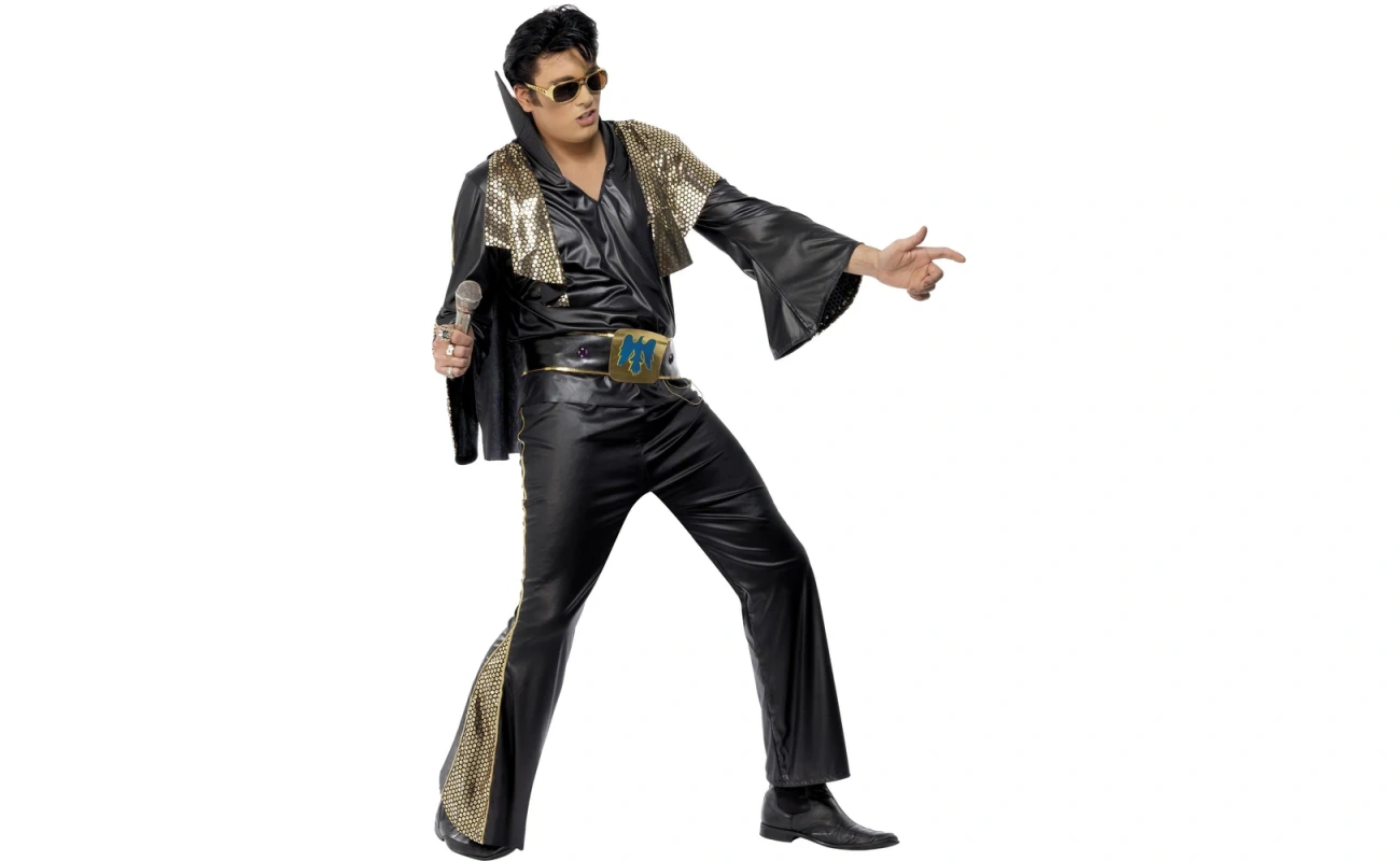 Elvis Costume, Black & Gold